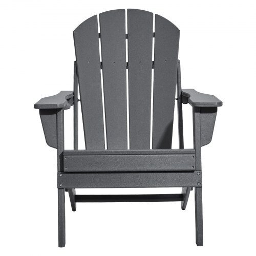 Adirondack stol sæt, 31.5x29.7x36 cm, grå, sammenklappelig plast