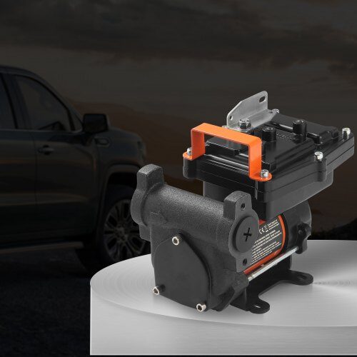 Bränsleöverföringspump, 12V DC 57L/min portabel elektrisk dieselpump, automatisk avstängningsmunstycke, bränsleöverföring
