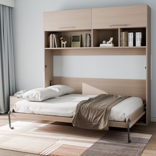 Murphy sengesæt, 167x221.5x170 cm, Sort, Sammenklappelig stål