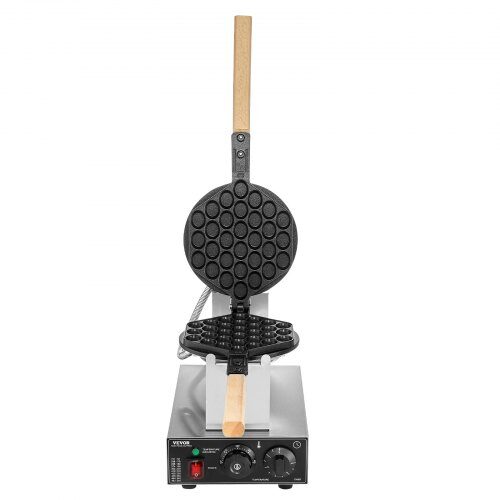 Bubble Waffle Maker, 593x220x268 mm, Sølv, Rustfrit Stål