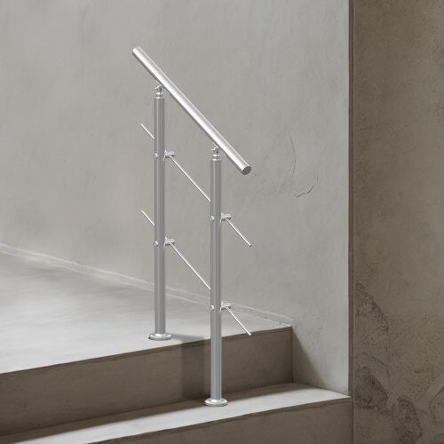 Handledare, 80x10.4x106 cm, Silver, Rostfritt stål