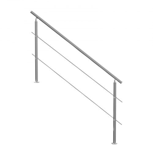 Håndliste, 180x10.4x106 cm, Sølv, Rustfrit stål