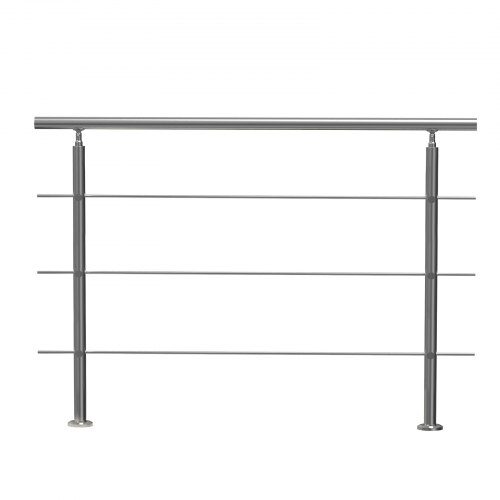 Handledare, 150x10.4x106 cm, Silver, Rostfritt stål