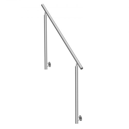 Handledare 150x8.7x100 cm Silver, rostfritt stål