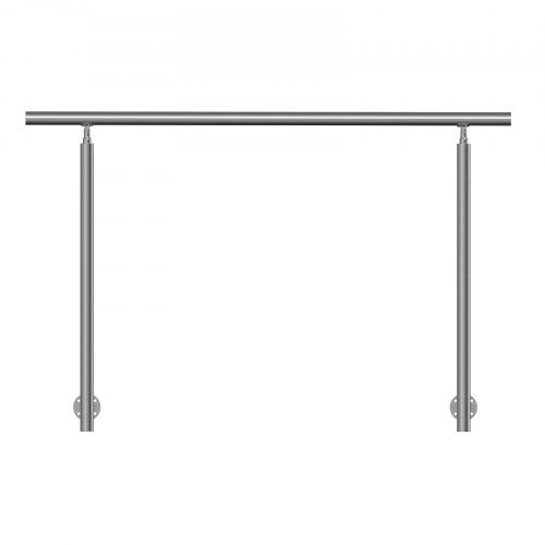 Handledare 150x8.7x100 cm Silver, rostfritt stål