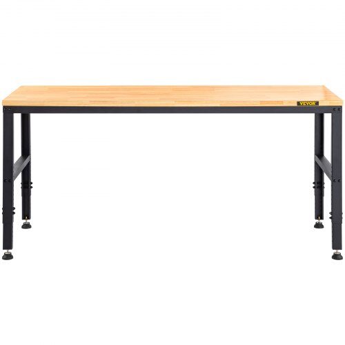 Arbetsbänk, Justerbar höjd, 122x51x97 cm, Brun