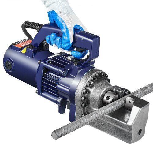 Elektrisk hydraulisk armeringsjernskærer, 42x12.5x23 cm, sort blå, stål
