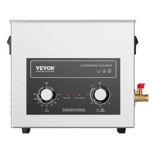 Ultraäänipuhdistin 325x177x290 mm 6L ruostumaton teräs Ultraäänipuhdistin 325x177x290 mm 6L ruostumaton teräs