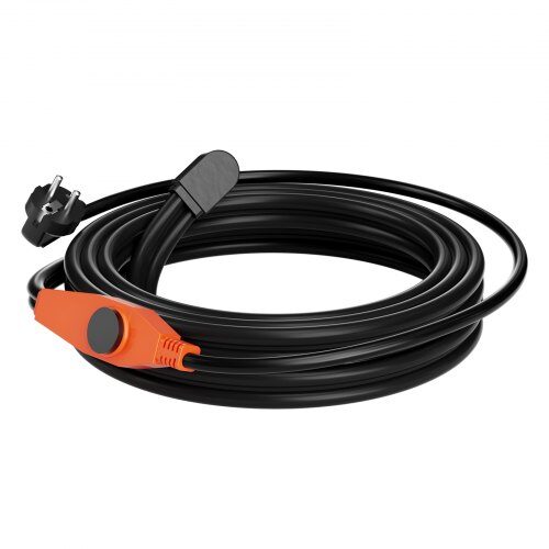 Rørvarmekabel 9 m 23W/m Indbygget Termostat PVC Isolering