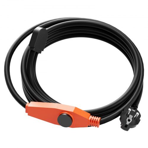 Rørvarmekabel 9 m 23W/m Indbygget Termostat PVC Isolering
