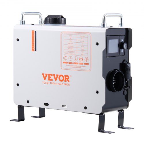 Diesel luftvarmer, 2kW 12V/24V med Bluetooth og CO-alarm, bærbar varmeenhed