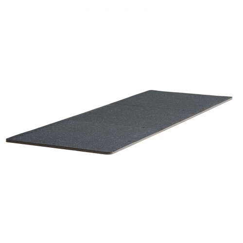 Kuntosalin lattiamatot, 25 laattaa, 61x61x1,4 cm, musta, kumipinta