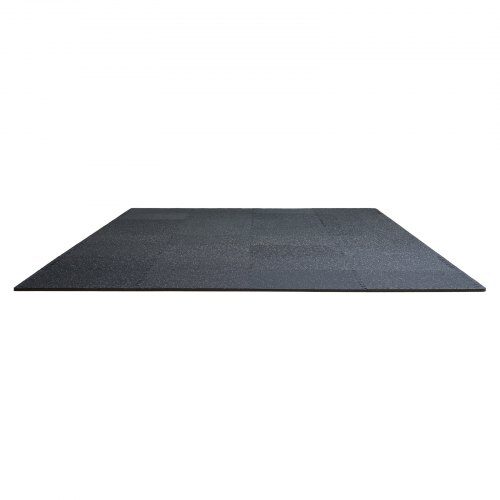 Gymgolvsmattor, 61x61x1,4 cm, Svart & Vit, Gummi & EVA-skum