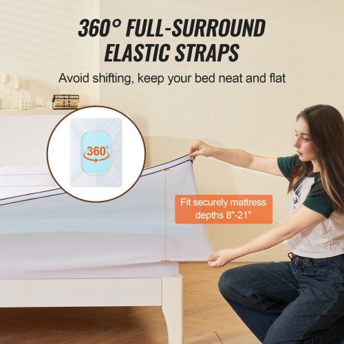 Topmadras, Premium Memory Foam Fiberfyld, 193x203.2x10.2 cm, King