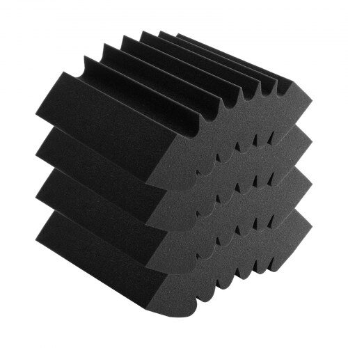 Akustikskum paneler, 42x16x30 cm, Sort, Lydisolering