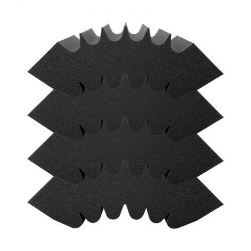 Akustikskum paneler, 42x16x30 cm, Sort, Lydisolering