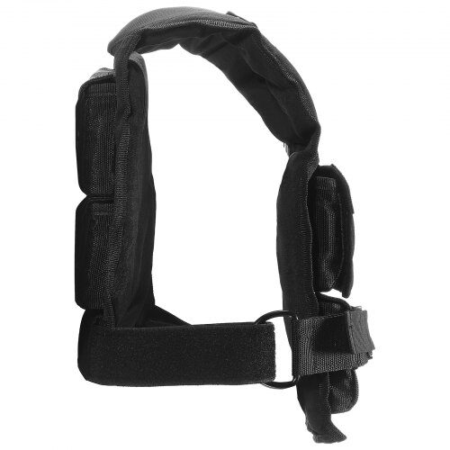 Viktväst, Justerbar 35 lb med järnvikter, Svart, Nylon