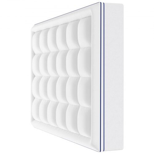 Bäddmadrass, 1524x2032 mm, Vit, Fiberfyllning Bäddmadrass, 1524x2032 mm, Vit, Fiberfyllning