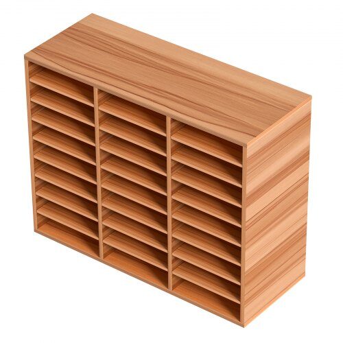 Litteraturorganisator, 800x305x630 mm, Eg, Justerbare hylder