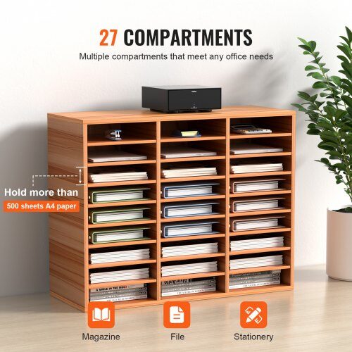 Litteraturorganisator, 800x305x630 mm, Eg, Justerbare hylder