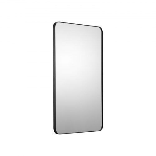 Væghængt makeup-spejl, 61x91,5x2,5 cm, aluminium, ridsefast