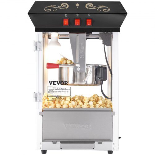 Popcorn-kone, 39x34,5x61 cm, musta