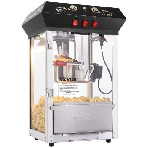 Popcornmaskine, 39x34.5x61 cm, sort
