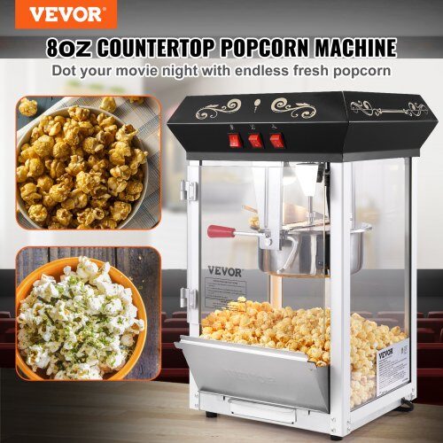 Popcornmaskine, 39x34.5x61 cm, sort