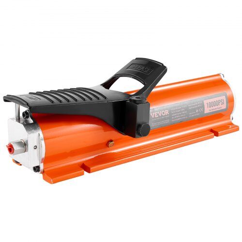 Luft-hydraulisk pumpe, 45.5x16.5x14.5 cm, orange, metalkabinet