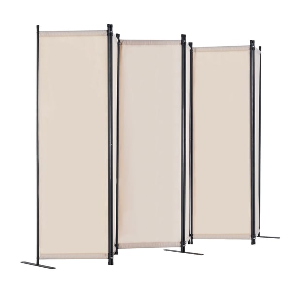 Rumdeler, 3110x1805x450 mm, Beige, Sammenklappelig Privatlivsskærm