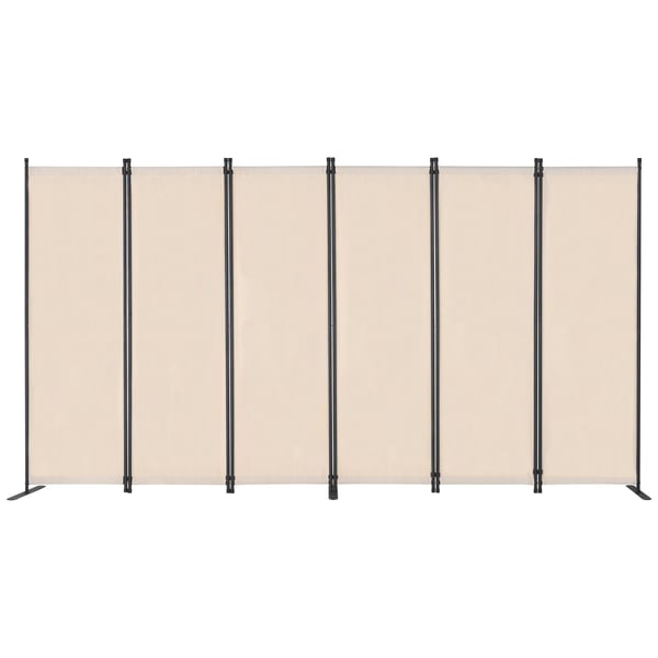 Rumdeler, 3110x1805x450 mm, Beige, Sammenklappelig Privatlivsskærm