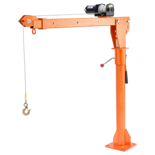 Pickup Truck Kran, 499 kg 360° Drejelig Elektrisk Hejs, 168x130x26 cm, Legeret Stål