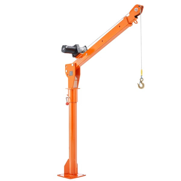Pickup Truck Kran, 499 kg 360° Drejelig Elektrisk Hejs, 168x130x26 cm, Legeret Stål