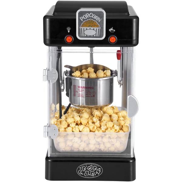 Popcorn-kone, 24x27,5x47,5 cm, musta, pöytämalli