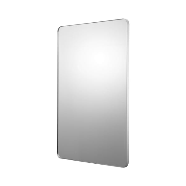 Väggmonterad sminkspegel, 122x91,6x2,5 cm, aluminium, reptålig