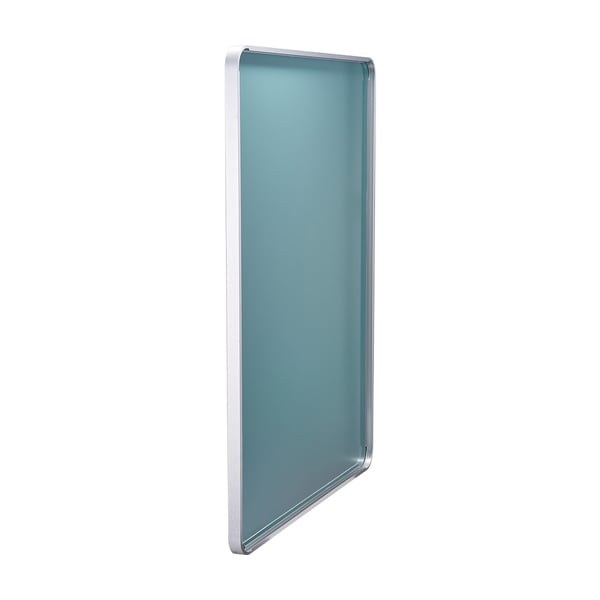 Väggmonterad sminkspegel, 122x91,6x2,5 cm, aluminium, reptålig