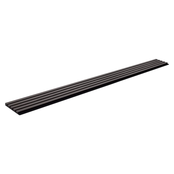 Akustiset seinäpaneelit, 240x20x2,1 cm, musta, MDF