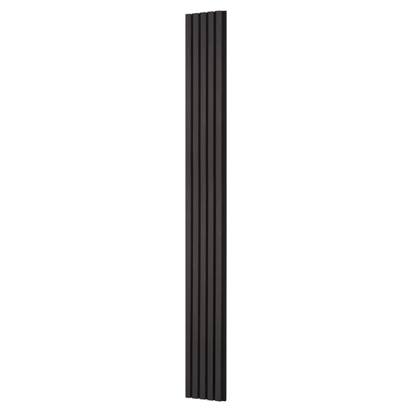 Akustiset seinäpaneelit, 240x20x2,1 cm, musta, MDF