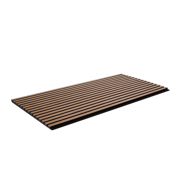 Akustiset seinäpaneelit, MDF-puinen säleikkö, 120x60x2,1 cm, pähkinä