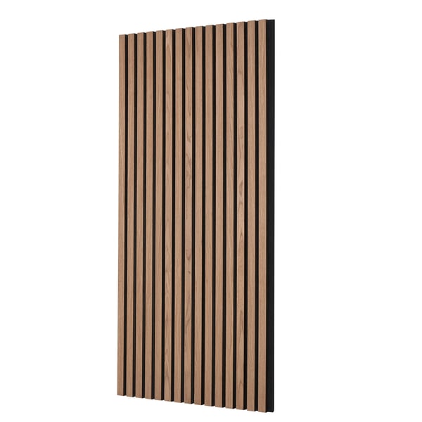 Akustiset seinäpaneelit, MDF-puinen säleikkö, 120x60x2,1 cm, pähkinä