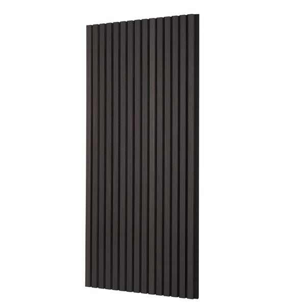 Akustiikkapaneelit, 120x60x2,1 cm, musta, MDF