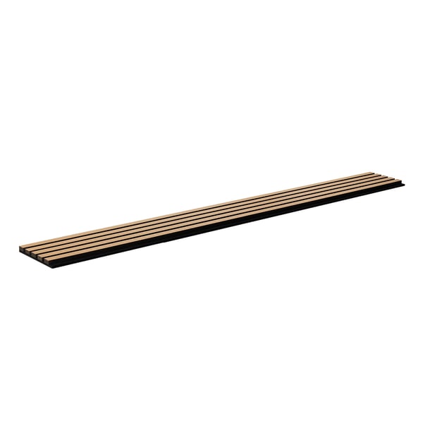 Akustik vægpaneler, 240x20x2,1 cm, lys eg, MDF