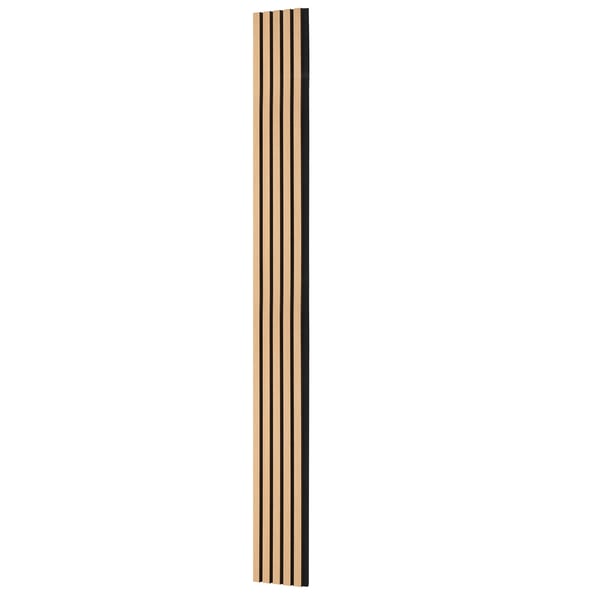 Akustik vægpaneler, 240x20x2,1 cm, lys eg, MDF