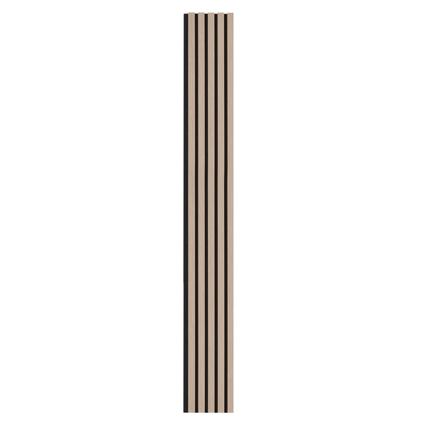Akustiset seinäpaneelit, 240x20x2,1 cm, hopea, MDF