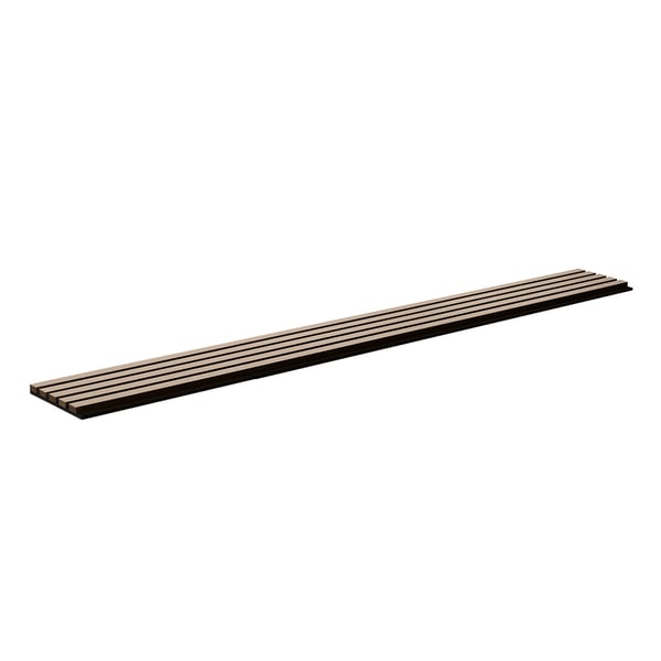 Akustiset seinäpaneelit, 240x20x2,1 cm, hopea, MDF