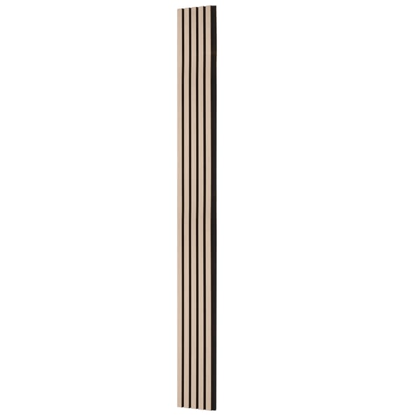 Akustiset seinäpaneelit, 240x20x2,1 cm, hopea, MDF