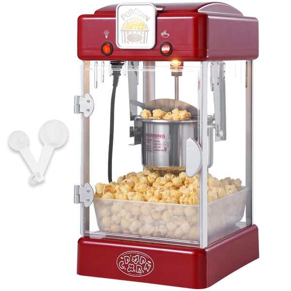 Popcornmaskine 24x27,5x47,5 cm Rød