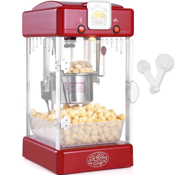 Popcornmaskine 24x27,5x47,5 cm Rød