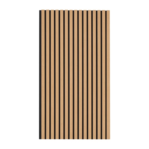 Akustiset seinäpaneelit, 60x120x2,1 cm, vaalea tammi, MDF