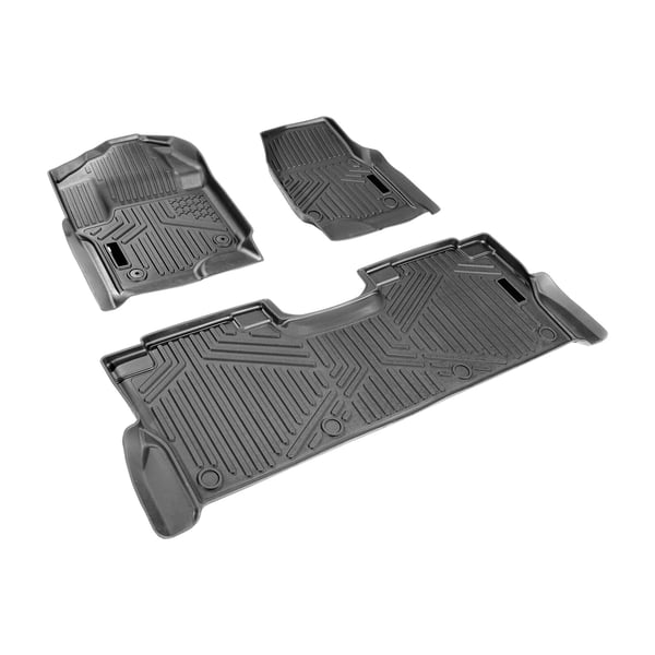 Auton lattiamatot, sopii Ford F250 F350 F450 F550 2017-2025, musta, TPE